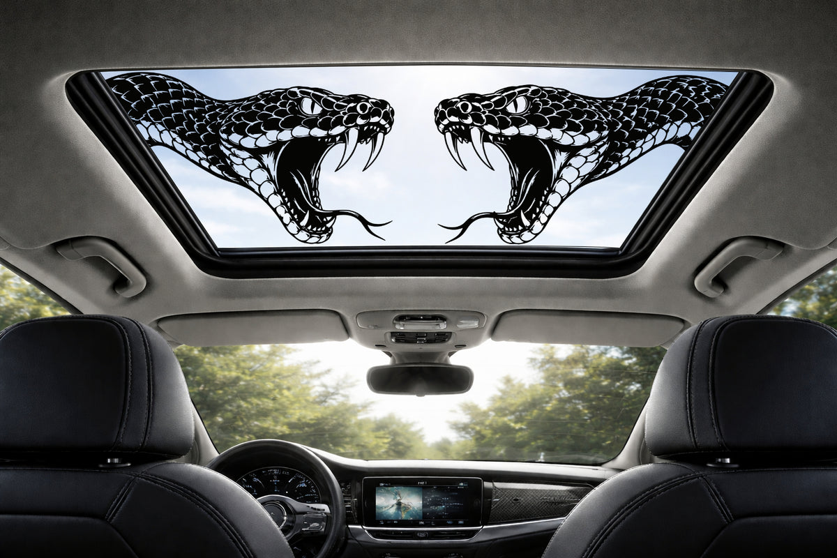Two Snakes Sunroof Decal