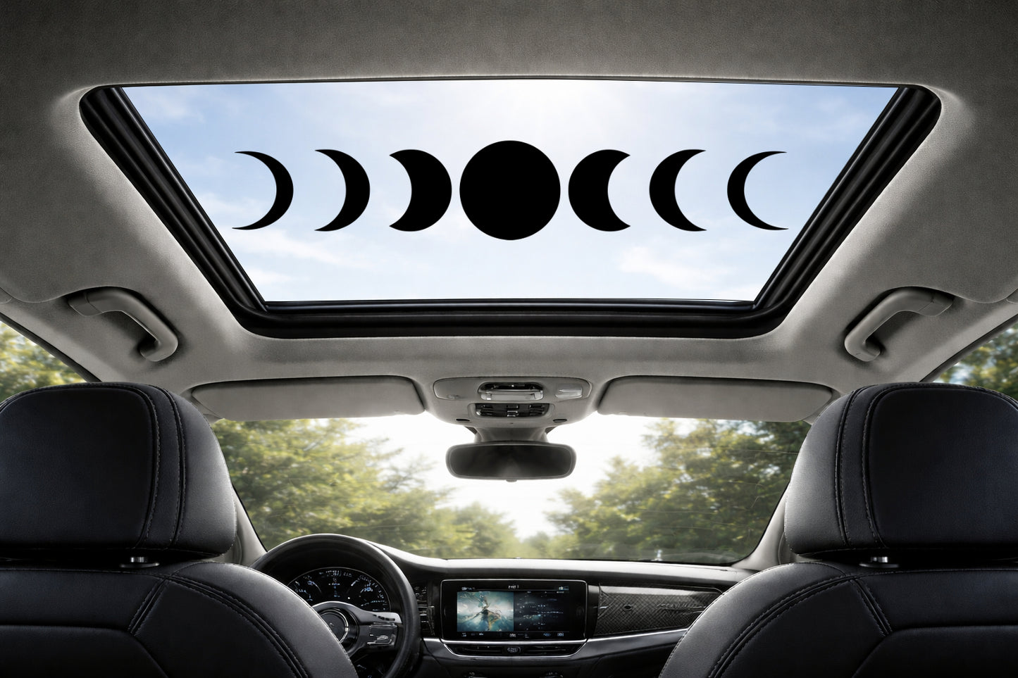 Phases Of The Moon Sunroof Decal