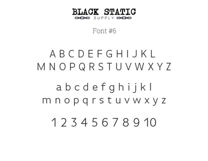 Customizable Gothic Text Decal - Choose Your Own Font